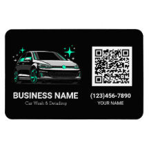 Lavado de coche móvil y código QR personalizado de