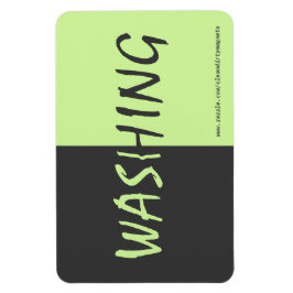 Imán Lavado - Gris oscuro - con dirección web 4x6