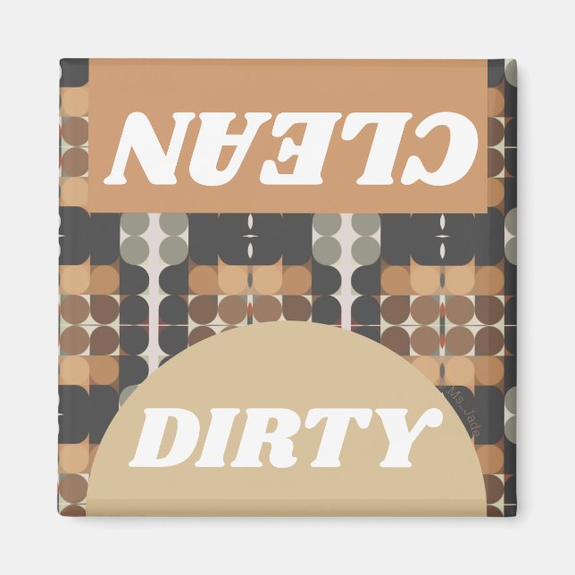 Imán Lavado Vintage moderno de mediados del siglo (Frente)