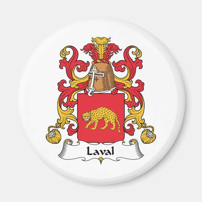Imán Laval Family Crest (Frente)