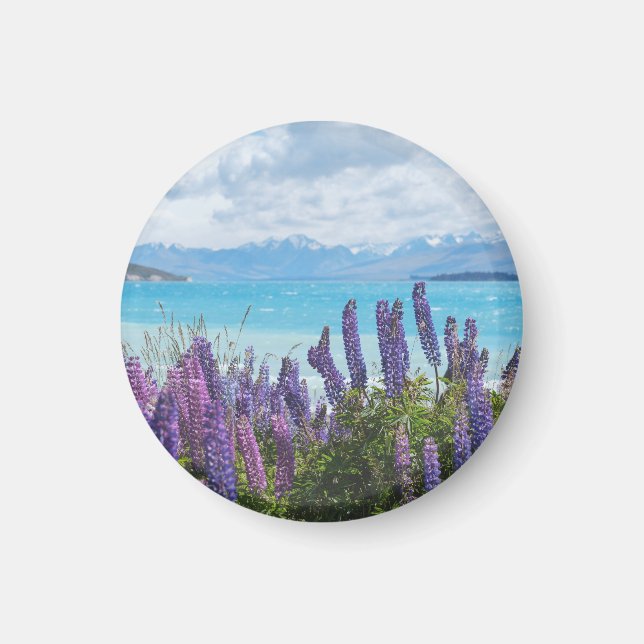 Imán lavanda en la orilla del lago (Frente)