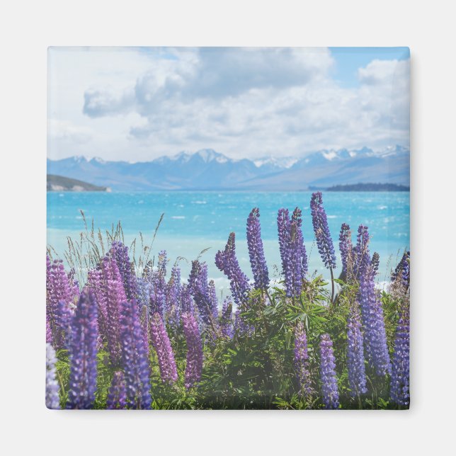 Imán lavanda en la orilla del lago (Frente)