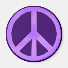 Imán Lavanda en signo de paz de color púrpura oscuro