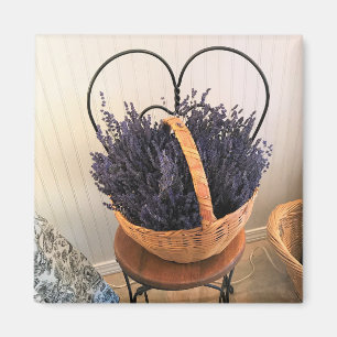 Imán Lavanda en una canasta