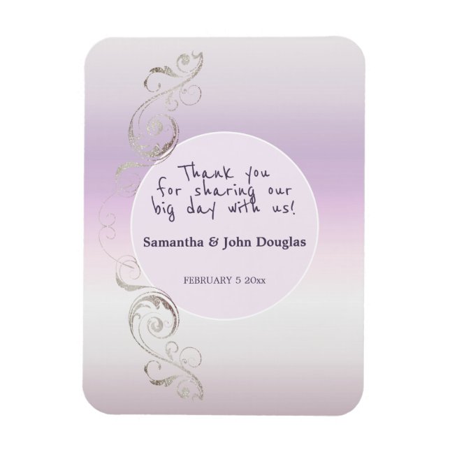 Imán Lavanda fresca Gracias (Vertical)