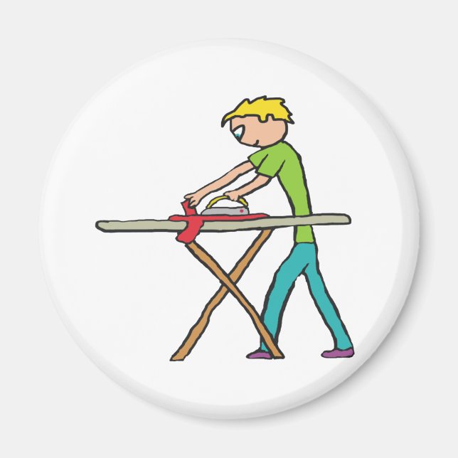 Imán Lavandería de planchado (Frente)