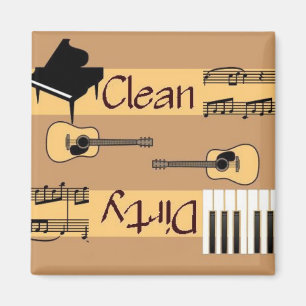 Imán Lavaplatos limpio o sucio de la música country