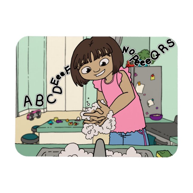 Imán Lavar manos (Horizontal)