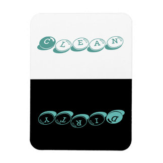 Imán Lavavajillas - Candy Font con resaltado azul