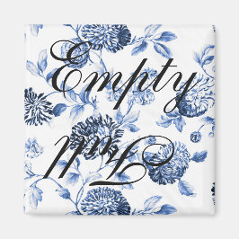 Imán Lavavajillas de toallas florales Vintage azul vint