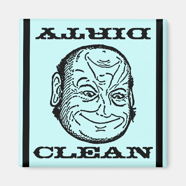 Imán lavavajillas Hombre Morph Sucio limpio o ilus (Frente)