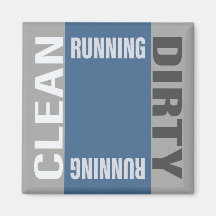 Lavavajillas Limpio Sucio Corriente Azul Gris Mode