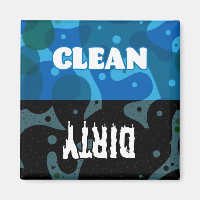 Imán Lavavajillas limpios o sucios (Frente)