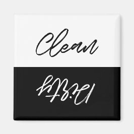 Imán Lavavajillas limpios o sucios