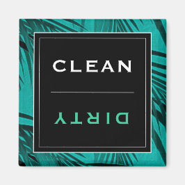 Imán Lavavajillas limpios/sucios | Palm tropical turque