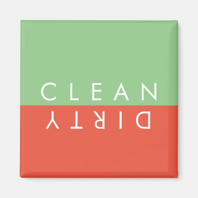 Imán Lavavajillas limpios y sucios (Frente)