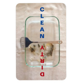 Imán Lavavajillas para bolsitas limpias/sucias de 4" x 