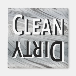 Imán Lavavajillas reversibles grises y sucios limpios