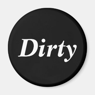 Imán Lavavajillas sucio negro