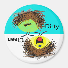 Imán Lavavajillas sucios o limpios