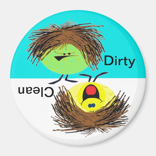 Imán Lavavajillas sucios o limpios (Frente)