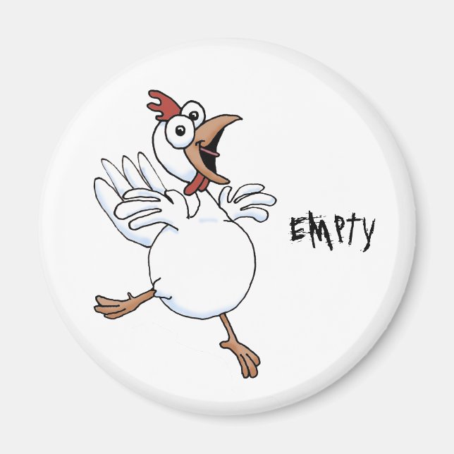 Imán Lavavajillas VACÍO (pollo feliz) (Frente)