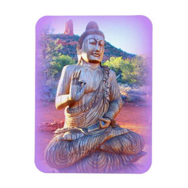 Imán lavender aura buddha (Vertical)