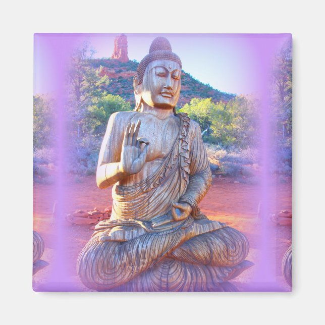 Imán lavender aura buddha (Frente)