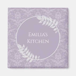 Imán Lavender Elegant Damask