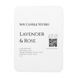 Imán Lavender rosa soja negocios de velas añadir código