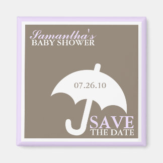 Imán Lavender Umbrella Baby Shower
