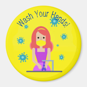 Imán Lávese la seguridad de sus manos