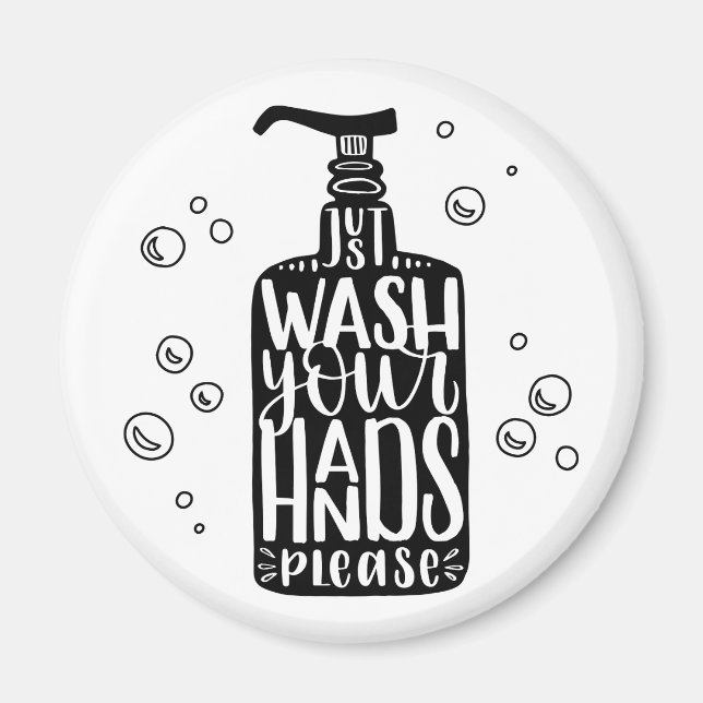 Imán Lávese las manos, por favor (Frente)