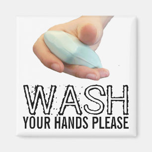 Imán Lávese las manos satisfacen