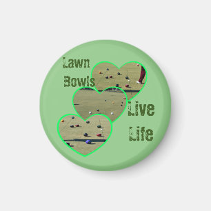 Imán Lawn Bowls Live Life,
