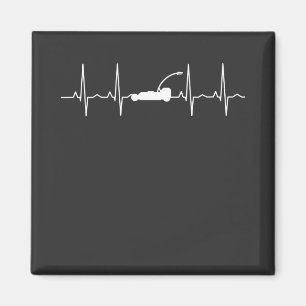 Imán Lawn Mower Lawn Care Heartbeat