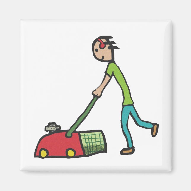 Imán Lawn Mowing (Frente)