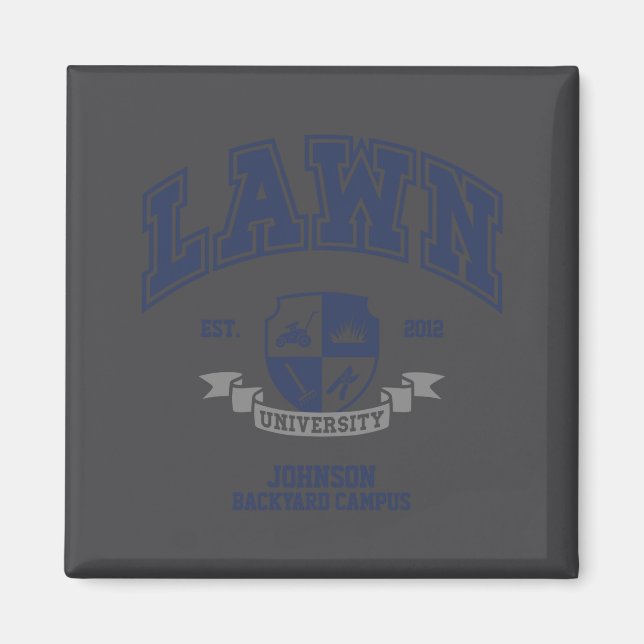 Imán Lawn Mowing Funny Yard Work For Dad Grandpa  (Frente)