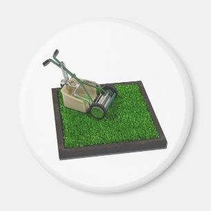 Imán LawnmowerOnTheGrass100711