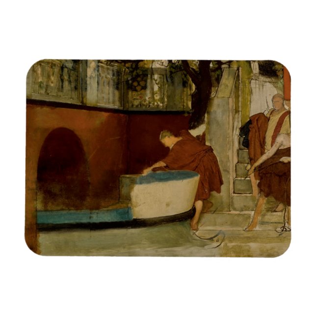 Imán Lawrence Alma-Tadema - La Embarcadura En La Barcaz (Horizontal)