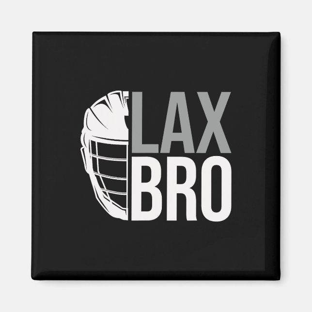 Imán Lax Bro Funny Lacrosse Player Boy Kids (Frente)