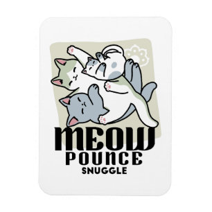 Imán Laze Furr Days - Diseño de gatos perezosos