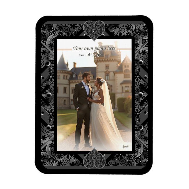 Imán Lazo cerámico Negro (Vertical)