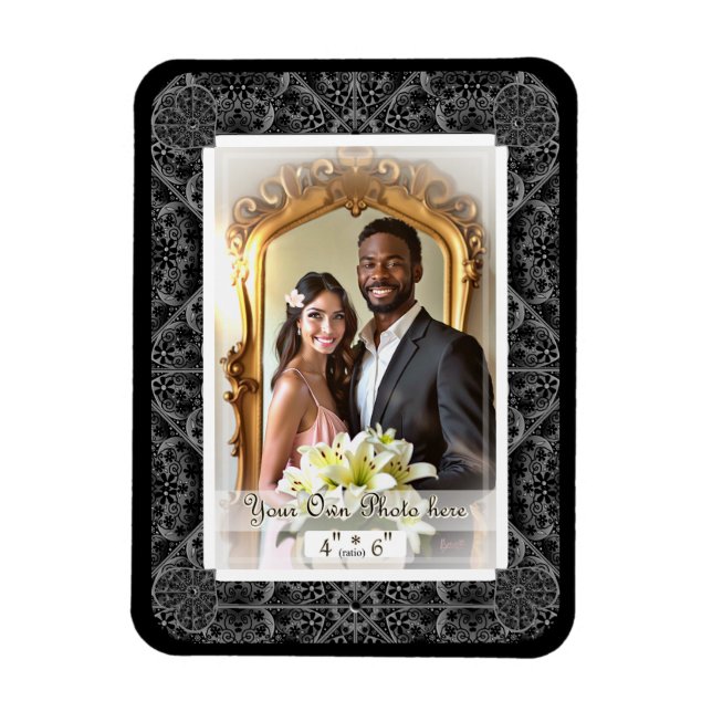 Imán Lazo cerámico Negro (Vertical)