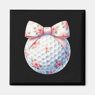 Imán Lazo Coqueto Floral Pelota de Golf Golfista Deport