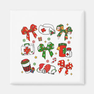 Imán Lazo Coquette Enfermera Navidad Enfermería Feliz N