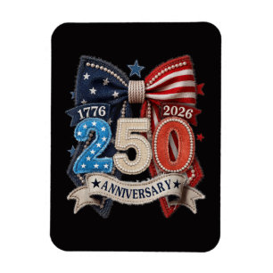 Imán Lazo de bandera americana 250 aniversario Patrióti