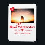 Imán lazo rojo día de san valentín agregar foto nombre<br><div class="desc">diseño</div>