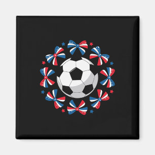 Imán Lazos de fútbol Coquette lindo día de juego Mama M