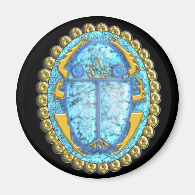 Imán lazuli scarab (Frente)